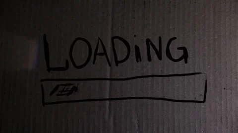 Video  motion  inscription   loading   strip animation for your website Stock Footage 48695892