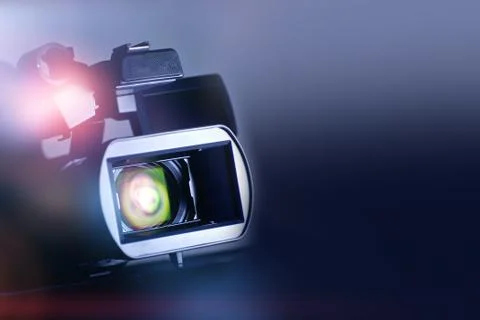 Video Motion Picture Background with Modern Digital Camera Foto stock