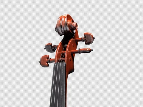 Video of a moving 3d model of a violin Stock Footage 221168125