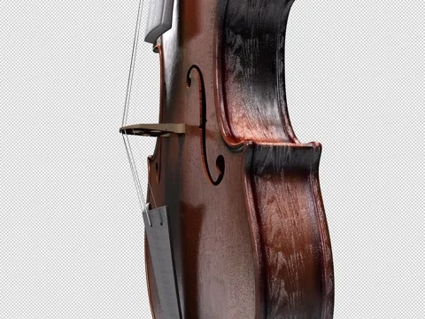Video of a moving 3d model of a violin Stock Footage 221168208
