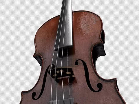 Video of a moving 3d model of a violin Stock Footage 221168351