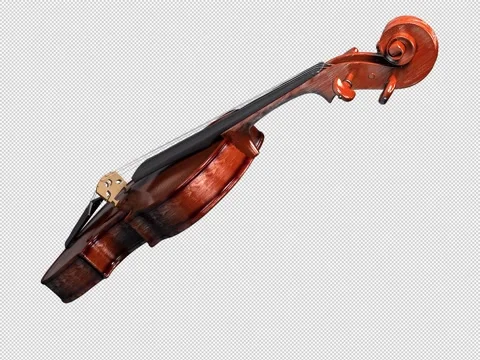 Video of a moving 3d model of a violin Stock Footage 221168388