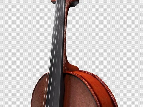 Video of a moving 3d model of a violin Stock Footage 221168678