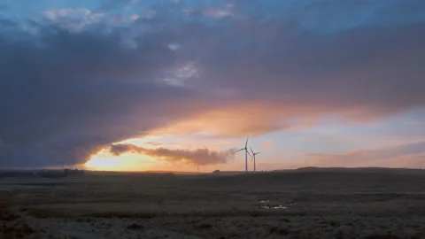 Video of moving clouds at sunset over a ... | Stock Video | Pond5