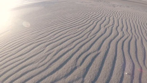 Video is moving over lines in the sand Stock Footage 104839861