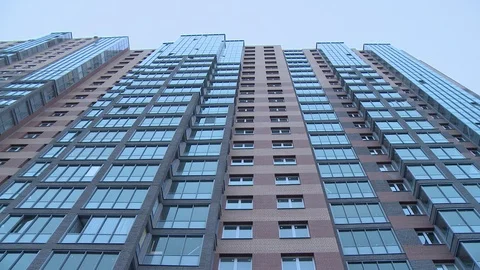 Video of multi-storey building facade Stock Footage 119068194