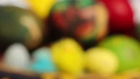 Video of multiple Colorful Easter Eggs Stock Footage 320566362