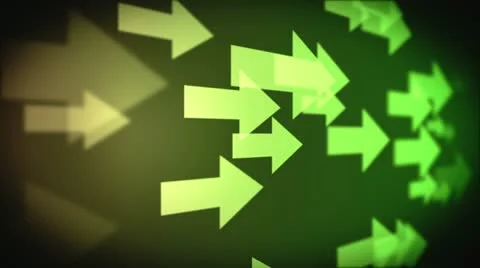 Video of multiple green arrows Stock Footage 11430705