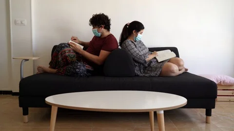 Video of a new normal situation after the 2020 coronavirus covid 19 sanitary  스톡 동영상 129526643