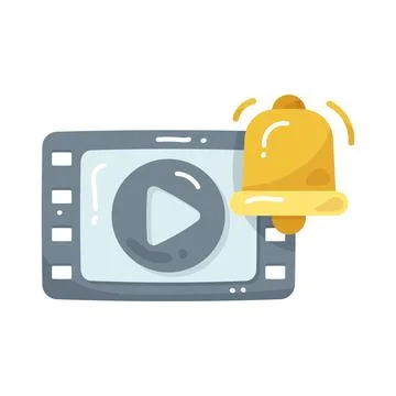 Video notification Ilustração Stock