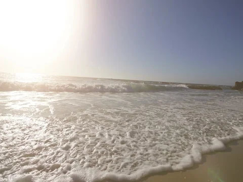 Video of ocean waves in California in 4K Stock Footage