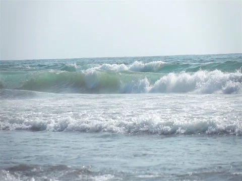 Video of ocean waves in real slow motion Stock Footage 80118311