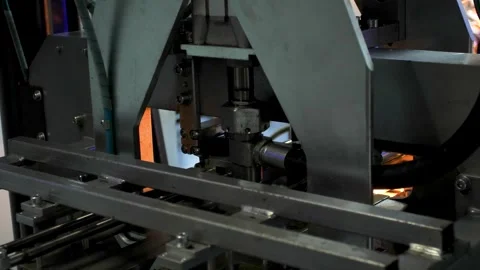 Video operation of plastic drinking bottles in a water industrial factory Stock Footage 279919536