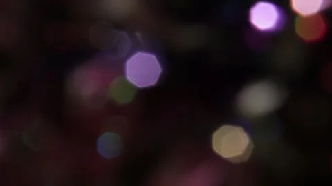 Video overlay of a clear hexagonal bokeh view for the screen Stockbeeldmateriaal 317461497