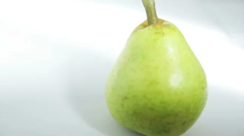 Video overview of a pear  Fruit Still Life in a white box. Stock Footage 61293517