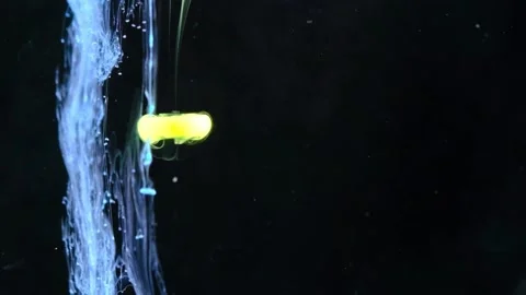 Video of paint falling into the water Stock Footage 172467174