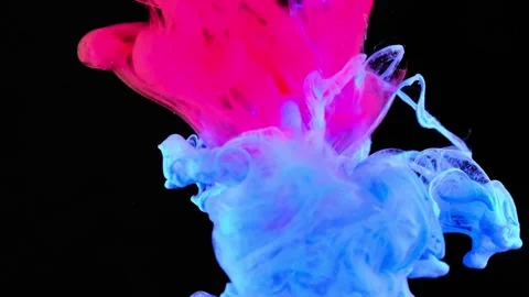 Video of paint falling into the water Stock Footage 172467180