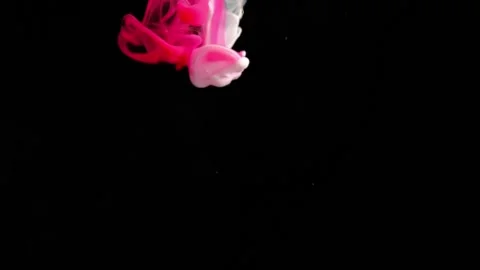 Video of paint falling into the water Stock Footage 172467276