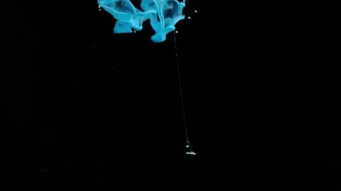 Video of paint falling into the water Stock Footage 172467570