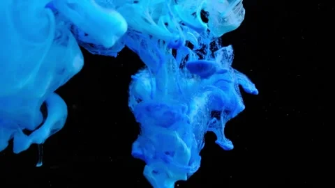 Video of paint falling into the water Stock Footage 172468275