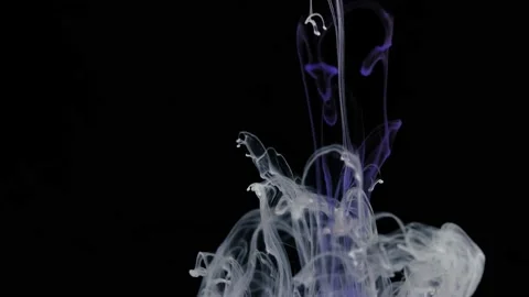 Video of paint falling into the water Stock Footage 172875286