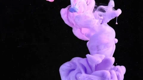 Video of paint falling into the water Stock Footage 172898157