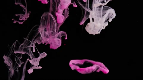 Video of paint falling into the water Stock Footage 172901579
