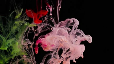 Video of paint falling into the water Stock Footage 172902334