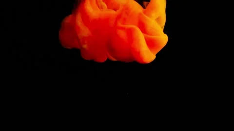 Video of paint falling into the water Stock Footage 172903733