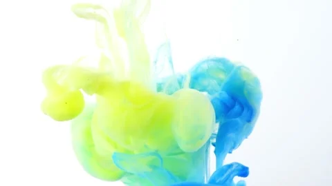 Video of paint falling into the water Stock Footage 173331367