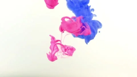 Video of paint falling into the water Stock Footage 173332589