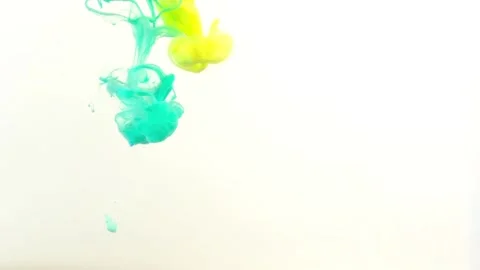 Video of paint falling into the water Stock Footage 173333034