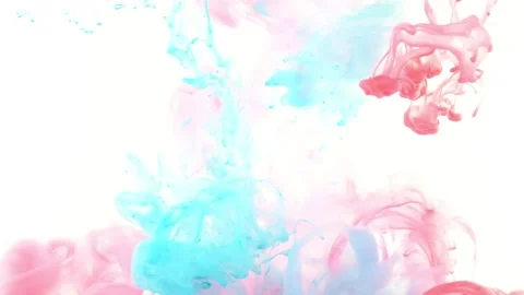 Video of paint falling into the water Stock Footage 173339809