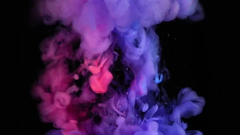 Video of paint falling into the water Stock Footage 173365734