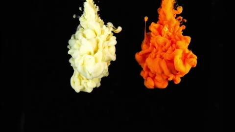 Video of paint falling into the water Stock Footage 173366032