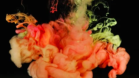 Video of paint falling into the water Stock Footage 173373094