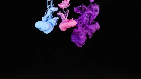 Video of paint falling into the water Stock Footage 173373564