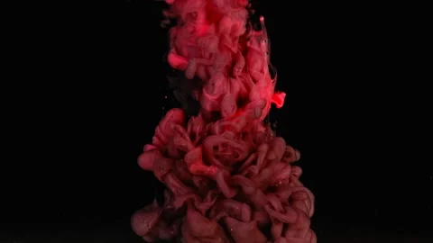 Video of paint falling into the water Stock Footage 173373575