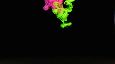 Video of paint falling into the water Stock Footage 173374198