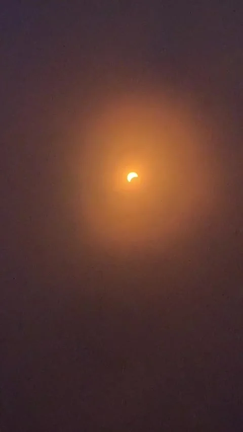 Video of the Partial Eclipse (2024) Video stock 271307389
