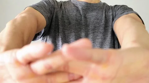 Video of a person stretching Stock Footage 324541407