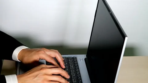 Video of a person using a computer Stock Footage 334798998