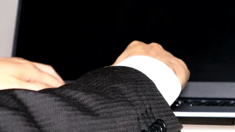 Video of a person using a computer Stock Footage 334942824