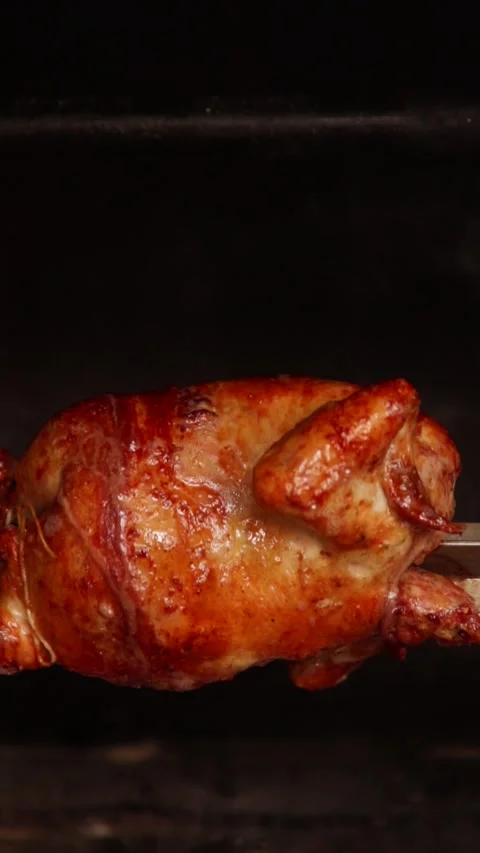 Video of peruvian food called "pollo a la brasa" Stock Footage 231541385