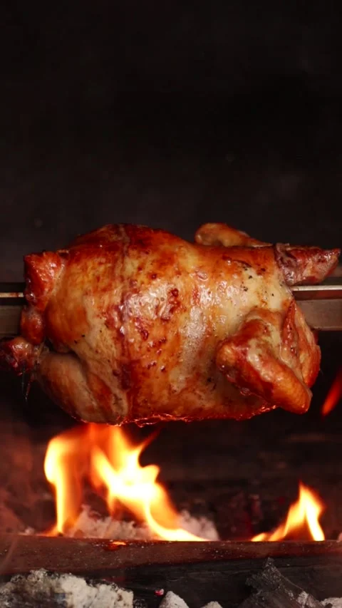 Video of peruvian food called "pollo a la brasa" Stock Footage 231541433