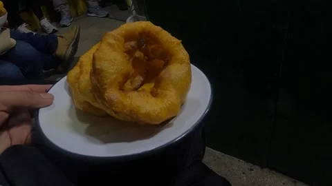 Video of picarones, typical dish of Peru. Food concept and traditions. Stock Footage 249231167