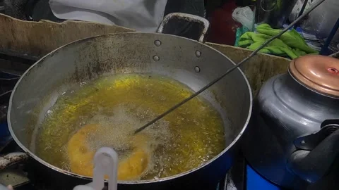Video of picarones, typical dish of Peru. Food concept and traditions. Stock Footage 249234221
