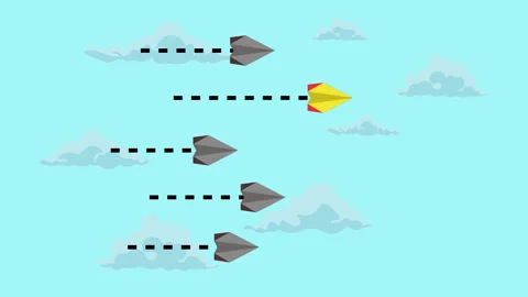 Video of a plane race about daring to be different and being the first to see o Stock Footage 309998137