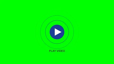Video Play Button Pulse Animated Motion Graphic Concept Stock Footage 341323525