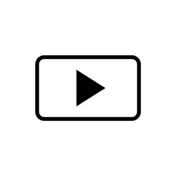 Video play icon stock vector illustration Stock Illustration